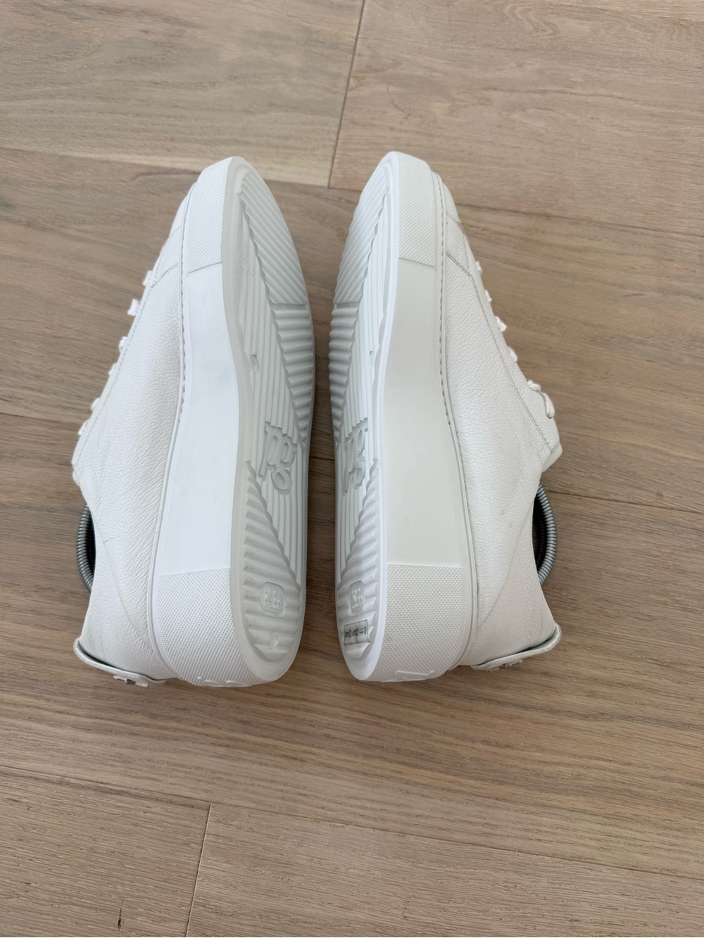 Paul Green Debbie Wedge Sneakers White Leather UK7/ US9.5 Platform Comfort - Picture 5 of 10